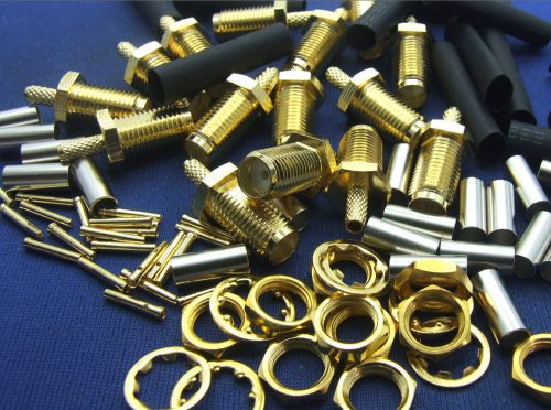 10 set sma female plug rf- coaxial shrinkable tube for rg178 rg316 crimp cables for sale