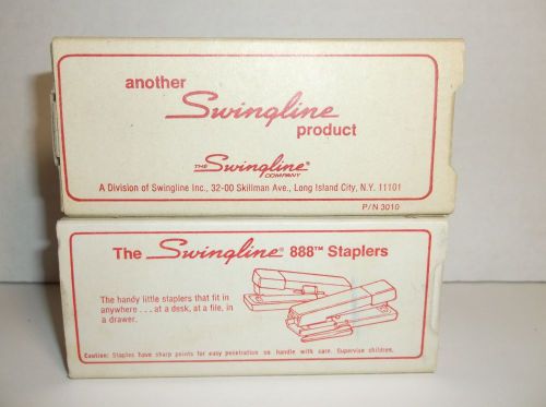 Lot of 2 swingline staples rare 5000 no.888 5m arch crown chisel for sale