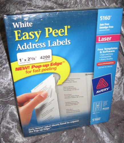 AVERY Laser address labels #5160 (4200) White easy peel 1 x 2 5/8 &gt;&gt;&gt; FAST SHIP