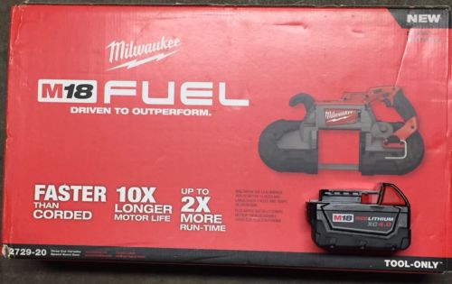 Milwaukee M18 FUEL 18V  li-Ion Deep Cut Band Saw 2729-20 &amp; Xc 4.0 Battery