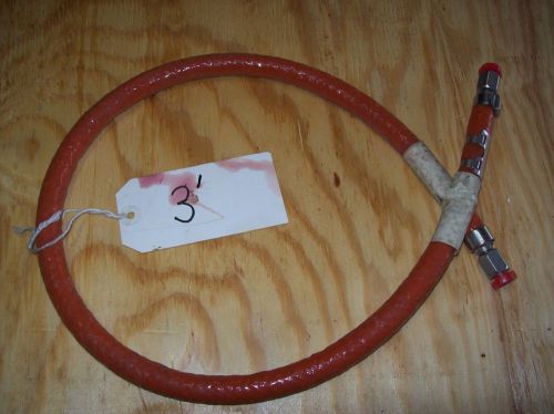 3&#039; Titeflex Stainless Steel Braided Hydraulic, Fuel Hose w/ FireJacket R115/R105