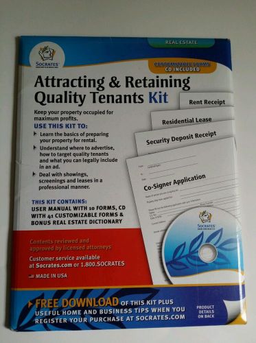 Attracting &amp; Retaining Quality Tenants Kit Socrates Real Estate Legal CD