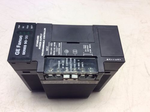 Ge fanuc ic693pwr321s power supply 120/240 vac 125 vdc ic693pwr321 ic693 90-30 for sale