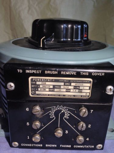 Powerstat Variable Auto-Transformer 280 Volt 10 Amps (Variac)