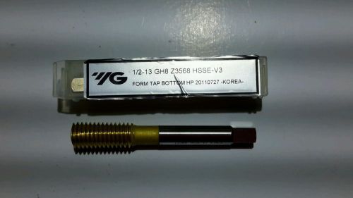 1/2-13 ROLL FORM BOTTOM TAP TIN COATED YG1 EDP#Z3568 GH8 HSSE-V3