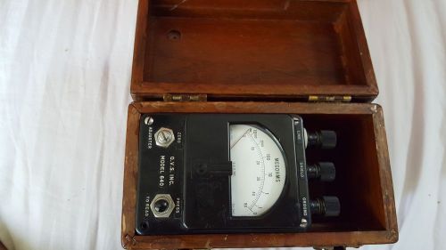 Vintage Q.V.S. Inc. Megohmeter Model 640 Military/Navy