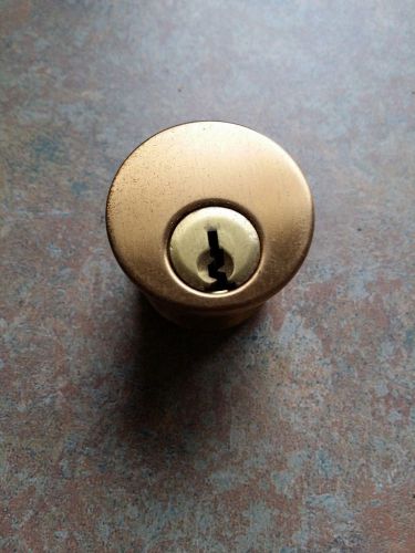 Locksmith mortise cylinder 1 1/8&#034;  made usa bar stock us10 dull bronze krandom for sale