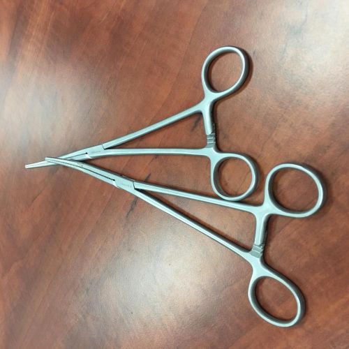 V. MUELLER #GL3211 ROCHESTER-PEAN HYSTERECTOMY FORCEPS - LOT OF 2