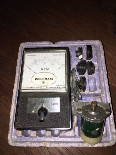 VTG ZERO MAX Tachometer Model B2420 0-400/0-2000 RPM 100% complete and working