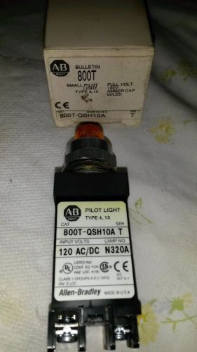 Allen-Bradley A-B 800T-QSH10A New Pilot Light 800T-QSH10 Amber