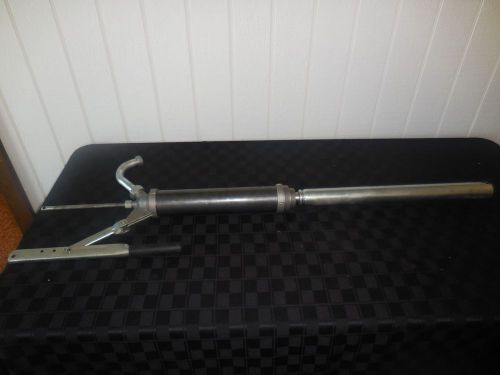 Zee Line Lever Hand Pump #381 USED 39 1/2&#034; X 14 1/2&#034; Barrel Pump