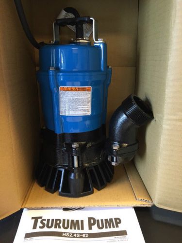 Tsurumi HS2.4S-62 - 53 GPM, 2&#034; Submersible Dewatering Trash Pump NEW IN BOX