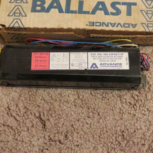 ADVANCE VM-2SP30-1-TP VM2SP30TP 277V 60HZ RAPID START BALLAST FOR (2)F30T12