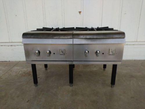 Wolf wspr series 2-burner heavy duty stock pot range #1144 for sale