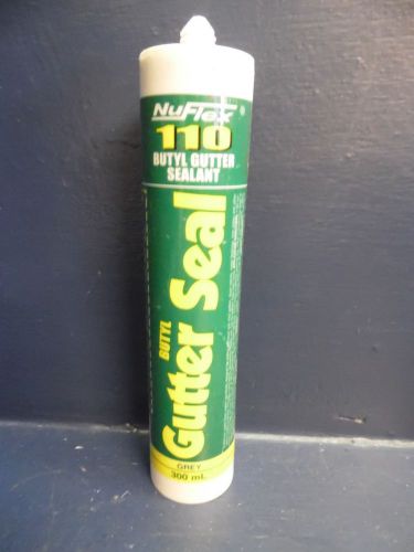 GREY NuFlex 110 Butyl Gutter Sealant Seal Aluminum Vinyl 10.1 Fl Oz Gray