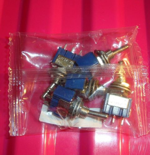 5pcs SPDT toggle switch 6A 125VAC #