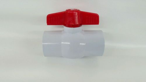 NEW 1-1/2&#034; PVC BALL SOCKET X SOCKET VALVE