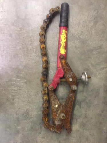 Wheeler Rex 490-12 Ratchet Operated Soil Pipe Cutter w/ 24&#034; Chain