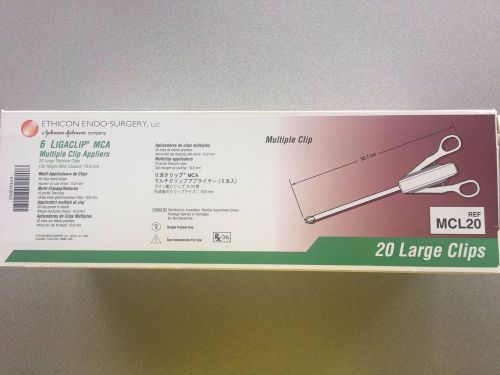 Ethicon Endo-Surgery Ligaclip MCA REF MCL20,  BOX OF 6