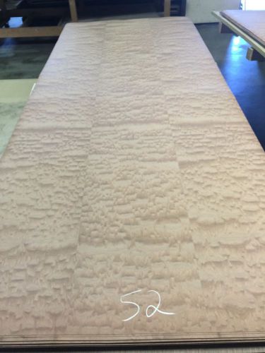 Wood veneer pommele makore 48x120 1 piece 10mil paper backed &#034;exotic&#034;  1628 #52 for sale