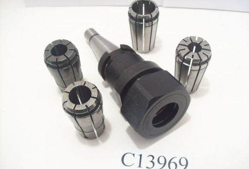 TG100 NMTB 30 QUICK CHANGE COLLET CHUCK W/ FOUR TG 100 COLLETS LOT C13969