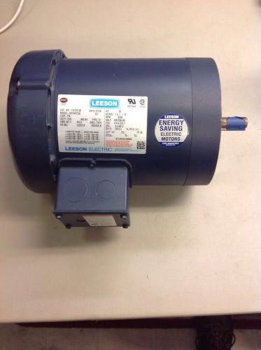 Leeson Motor 3/4 hp Cat. 110192.00 Mod. See 6T34Fc5G Rpm 3450 208–230/460 Leeson