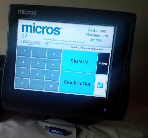 Micros Pos E7 WS4LX E7 Terminal,V4.0 Software, Manuals