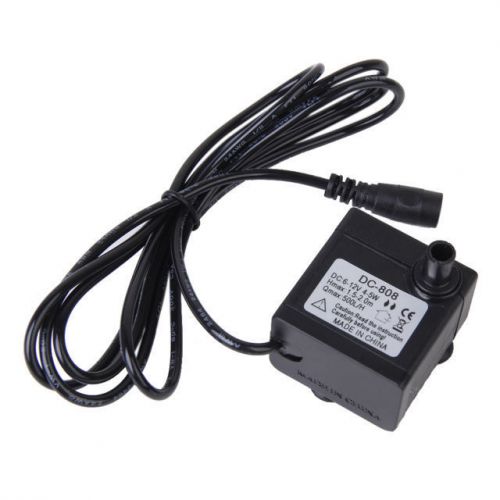 DC 6-12V 5W 500L/H Submersible Water Pump Aquarium Fish Tank Fountain Pump