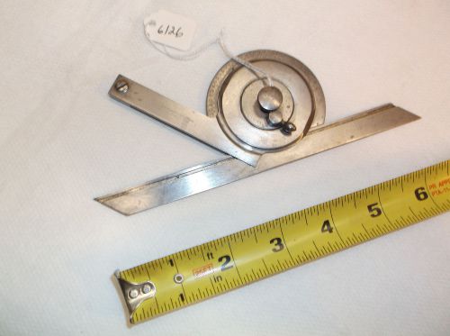 Vintage STARRETT Machinist BEVEL PROTRACTOR, Pat. 5-10-1892, USA