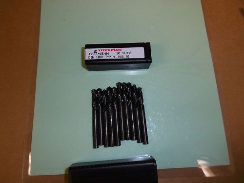 SCREW MACHINE DRILL 15/64&#034;DIAMETER{.2344&#034;}HIGH SPEED STEEL 10PCS TITEX NEW$10.50