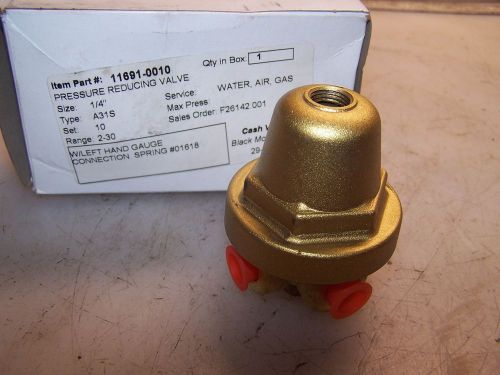 NEW CASH ACME 1/4&#034; BRASS PRESSURE REDUCING VALVE TYPE A31S  RANGE 2-30 PSIG