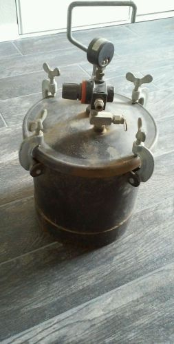 Vintage Heavy Duty Metal Paint Pressure Pot Air Spray Painting Steampunk