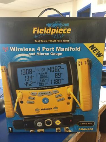 FIELDPIECE SMAN460 WIRELESS 4 PORT MANIFOLD AND MICRON GAUGE