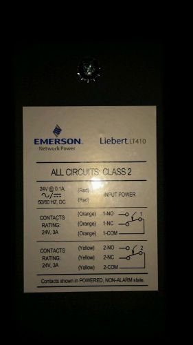 LIEBERT LIQUI-TECT SENSOR LT410 24V~50/60HZ 0.1A, 3VA