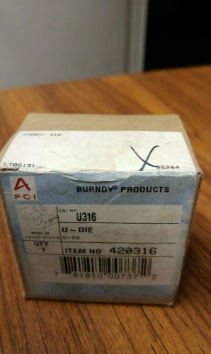 Burndy U316 Die Set