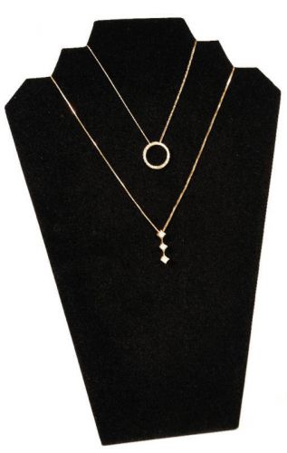 1 BLACK 13&#034; VELVET NECKLACE PENDANT JEWELRY DISPLAYS