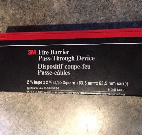 3M Fire Barrier Pass-Through Device 2.5&#034; x 2.5&#034; x 10&#034;  98-0400-5513-3