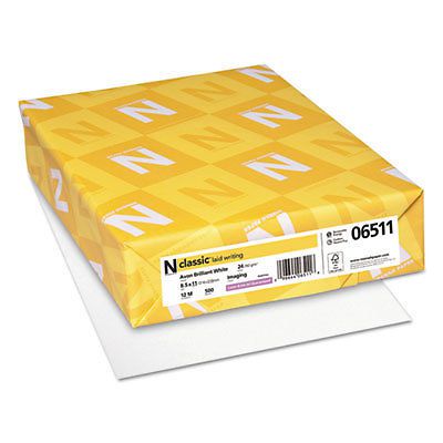 CLASSIC Laid Writing Paper, 24lb, 93 Bright, 8 1/2 x 11, Avon White, 500 Sheets