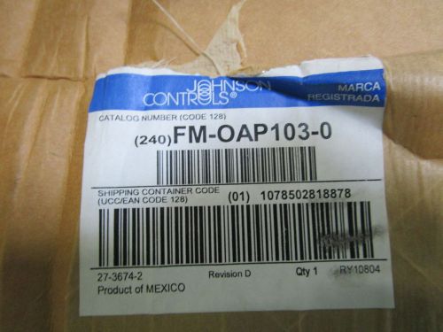 JOHNSON CONTROLS AUTOMATIC OUTPUT FUNCT. MODULE FM-OAP103-0 *NEW IN BOX*