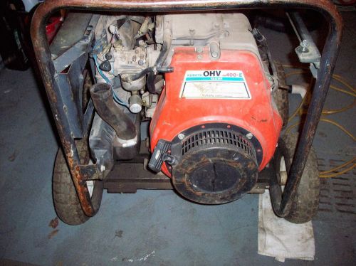 kubota generator motor runs good