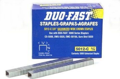 Duo Fast 5012C 20 Gauge Galvanized Staple 1/2-Inch Crown x 3/8-Inch Length 50...