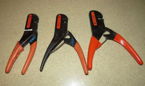 ^^ LOT OF THREE T&amp;B THOMAS &amp; BETTS WT-403 WT403   CRIMPERS  -  ( CC )