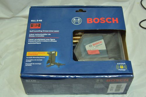  new bosch gll 2-45 self-leveling cross-line laser for sale