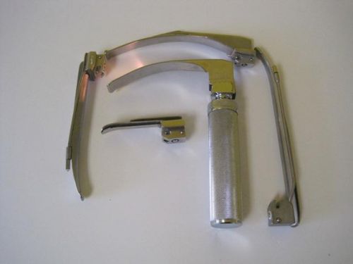 AUTOCLAVE INTUBATION KIT LARYNGOSCOPE BLADE RUSCH MAC 3 MIL 0  2 LIGHTED  #12