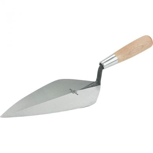 London pattern brick trowel, 5-3/4&#034; w x 11&#034; l, tool steel blade wood handle for sale