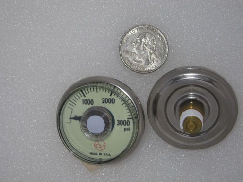 (5) pressure gauges 0-3000psi for oxygen tank, pressure washer glows in the dark for sale