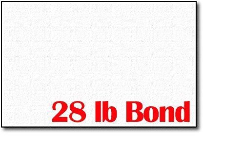 Desktop Publishing Supplies, Inc. White Linen 28lb Bond 5 1/2&#034; x 8 1/2&#034; Sheets