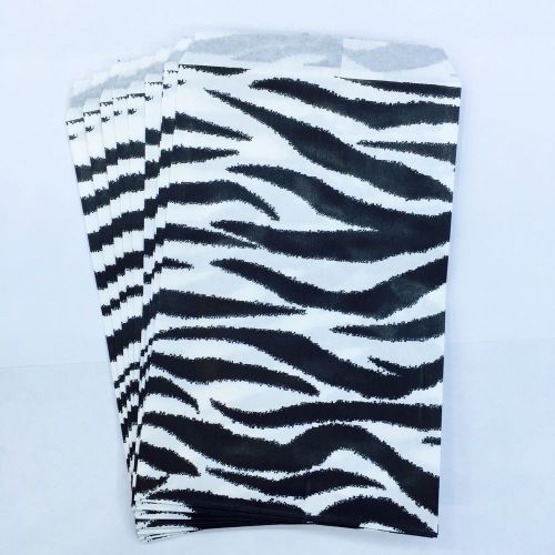 500 4x6 inch ZEBRA Print Paper Merchandise Bags.