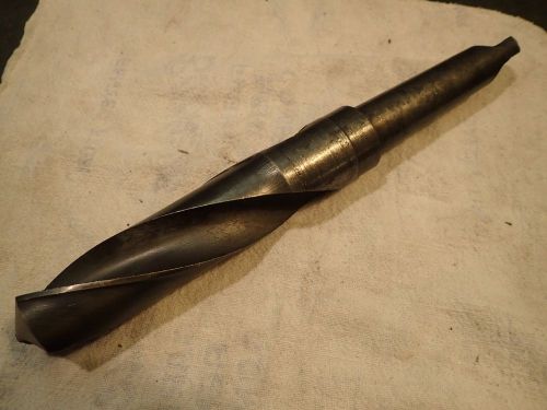 1-37/64&#034; hs twist drill bit 5&#034; long flutes morse taper #4 shank mt4 4mt usa for sale