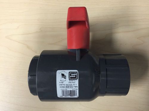 1-1/2&#034; PVC BALL VALVE SPEARS 2131-015 SCHEDULE 80